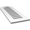 Ekena Millwork Round Top Surface Mount PVC Gable Vent: Functional, w/ 3-1/2"W x 1"P Standard Frame, 14"W x 40"H GVPRT14X4001SF - alternate 3